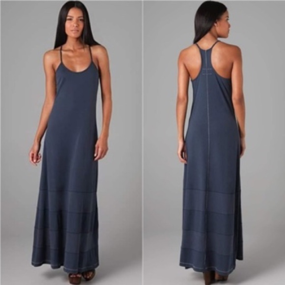 Rag & Bone Knit Blue Maxi Dress, Size Small